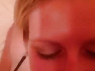 Cumming On My Blonde Wife's Face - POV