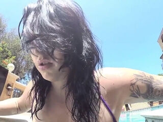 Leanne Crow - Poolside Purple Gopro1