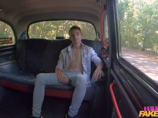 Female Fake Taxi - MILF driver sits on his face and demands multiple orgasms before being creampied