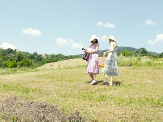 Old And Young Lesbian Picnic Sexdate On A Sunny Day - MatureNl