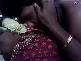 Indian desi village hot house wife kissing housband