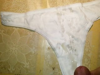 Cum on wife panties