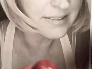 Young Blonde MILF Cum Facial Tribute