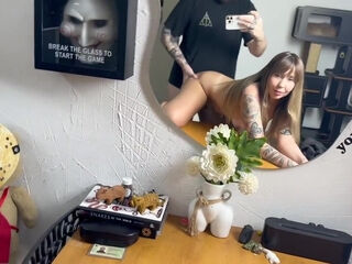 Cheating My Boyfriend With His Bother Mirror Fuck - Big Ass Blonde