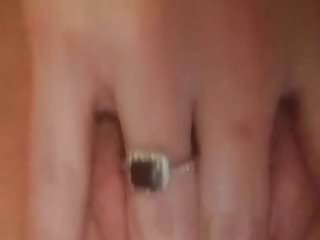 34 yo slut milf fingers worn out pussy and ass until cum