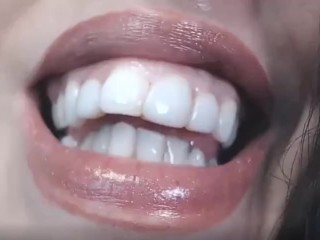 'Close up POV Cum on my pretty lips'