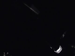 Sissy CD in a night time solo car masturbation scene.