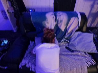 Sexy lady comes to entertain me pov.
